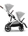 Cybex Second Seat for Gazelle S Stroller - Lava Grey Double Pushchairs