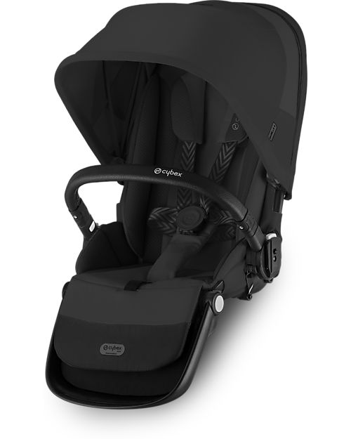 Cybex Second Seat for Gazelle S Stroller - Moon Black Double Pushchairs