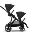 Cybex Second Seat for Gazelle S Stroller - Moon Black Double Pushchairs