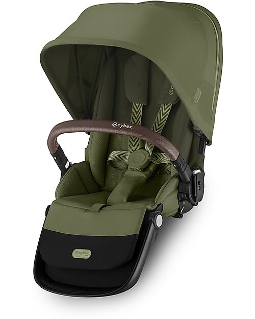 Cybex Second Seat for Gazelle S Stroller - Moss Green Double Pushchairs
