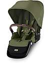 Cybex Second Seat for Gazelle S Stroller - Moss Green Double Pushchairs
