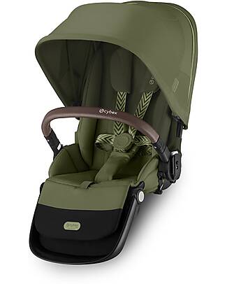 Cybex Second Seat for Gazelle S Stroller - Moss Green Double Pushchairs