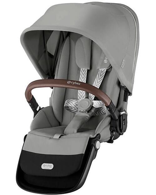 Cybex Second Seat for Gazelle S Stroller - Silver - Stone Grey Double Pushchairs