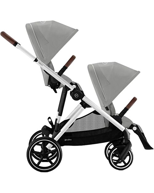 Cybex Second Seat for Gazelle S Stroller - Silver - Stone Grey Double Pushchairs