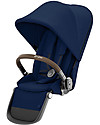 Cybex Second Seat for Gazelle S Stroller - Taupe/Navy Blue Double Pushchairs