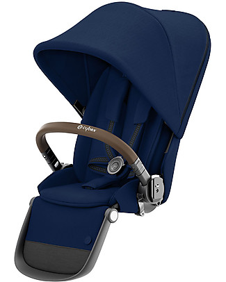 Cybex Second Seat for Gazelle S Stroller - Taupe/Navy Blue Double Pushchairs