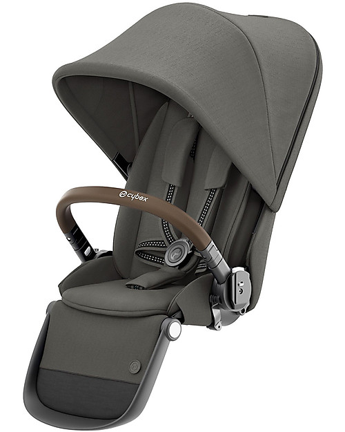Cybex Second Seat for Gazelle S Stroller - Taupe/Soho Grey Double Pushchairs