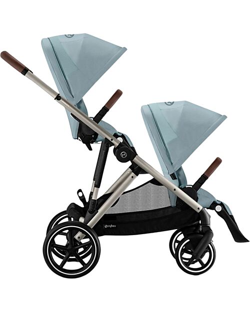 Cybex Second Seat for Gazelle S Stroller - Taupe - Stormy Blue Double Pushchairs