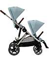 Cybex Second Seat for Gazelle S Stroller - Taupe - Stormy Blue Double Pushchairs