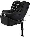 Cybex Sirona Gi I-Size Car Seat and 360° Rotating Base - Moon Black - from Birth to 4 Years Car Seats Group 0+/1