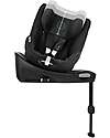 Cybex Sirona Gi I-Size Car Seat and 360° Rotating Base - Moon Black - from Birth to 4 Years Car Seats Group 0+/1