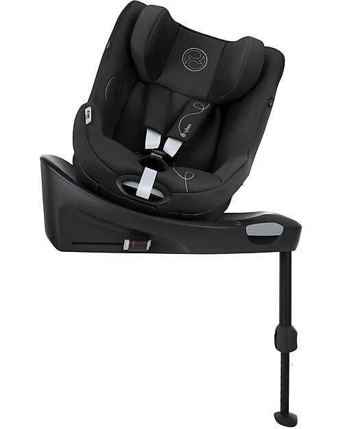 Cybex Sirona Gi I-Size Car Seat and 360° Rotating Base - Moon Black - from Birth to 4 Years Car Seats Group 0+/1