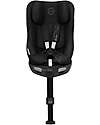 Cybex Sirona Gi I-Size Car Seat and 360° Rotating Base - Moon Black - from Birth to 4 Years Car Seats Group 0+/1