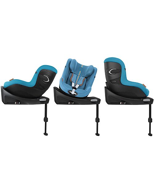 Cybex Sirona Gi I-Size Plus Car Seat and 360° Rotating Base - Beach Blue - from Birth to 4 Years Car Seats Group 0+/1