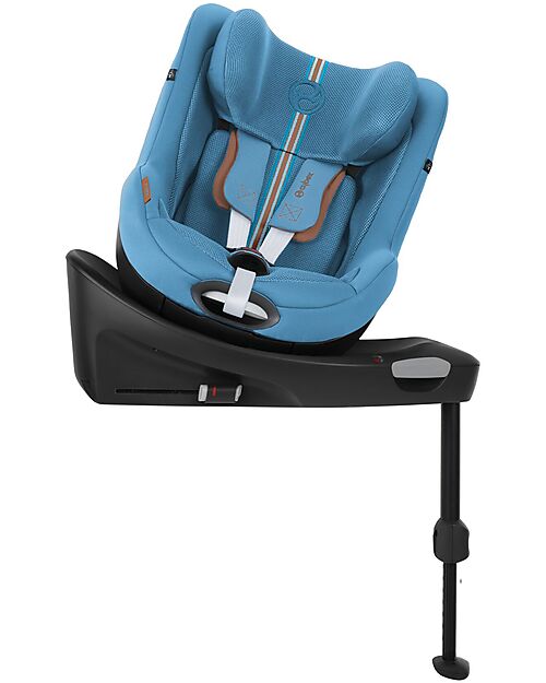 Cybex Sirona Gi I-Size Plus Car Seat and 360° Rotating Base - Beach Blue - from Birth to 4 Years Car Seats Group 0+/1