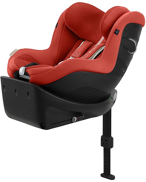 Cybex Sirona Gi I-Size Plus Car Seat and 360° Rotating Base - Hibiscus Red - from Birth to 4 Years Car Seats Group 0+/1