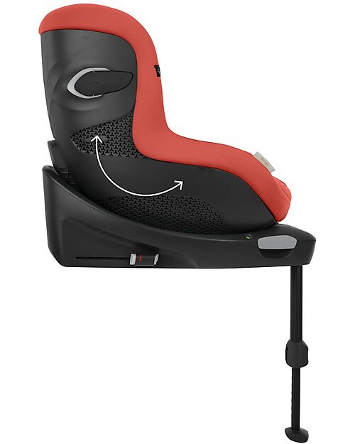 Cybex Sirona Gi I-Size Plus Car Seat and 360° Rotating Base - Hibiscus Red - from Birth to 4 Years Car Seats Group 0+/1