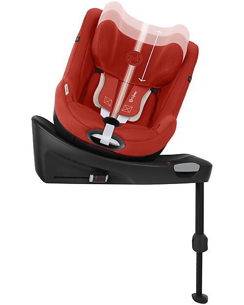 Cybex Sirona Gi I-Size Plus Car Seat and 360° Rotating Base - Hibiscus Red - from Birth to 4 Years Car Seats Group 0+/1