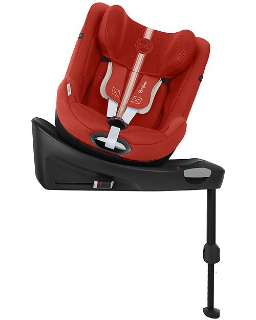 Cybex Sirona Gi I-Size Plus Car Seat and 360° Rotating Base - Hibiscus Red - from Birth to 4 Years Car Seats Group 0+/1