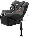 Cybex Sirona Gi I-Size Plus Car Seat and 360° Rotating Base - Mid Grey - from Birth to 4 Years Car Seats Group 0+/1