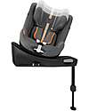 Cybex Sirona Gi I-Size Plus Car Seat and 360° Rotating Base - Mid Grey - from Birth to 4 Years Car Seats Group 0+/1