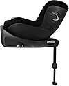 Cybex Sirona Gi I-Size Plus Car Seat and 360° Rotating Base - Moon Black - from Birth to 4 Years Car Seats Group 0+/1
