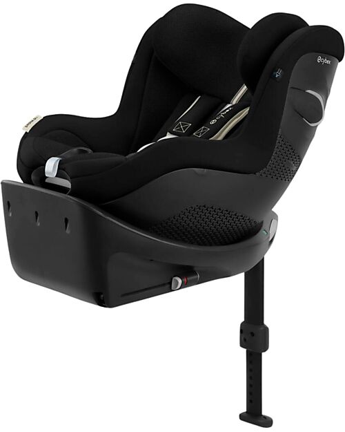 Cybex Sirona Gi i-Size Plus Car Seat - Moon Black - Mesh Fabric Car Seats Group 2/3