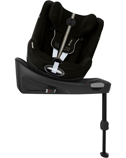 Cybex Sirona Gi i-Size Plus Car Seat - Moon Black - Mesh Fabric Car Seats Group 2/3