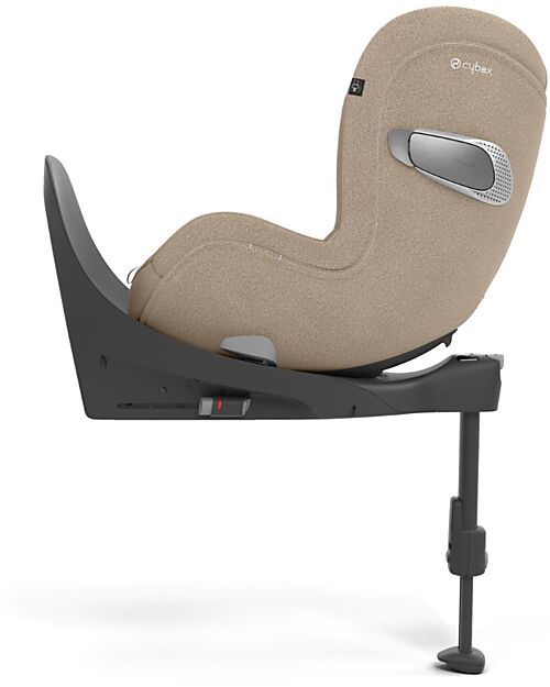 Cybex Sirona T i-Size Plus Car Seat - Cozy Beige - Solar Canopy with Mesh Inserts - 360° Rotation Car Seats Group 0+/1