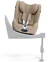Cybex Sirona T i-Size Plus Car Seat - Cozy Beige - Solar Canopy with Mesh Inserts - 360° Rotation Car Seats Group 0+/1
