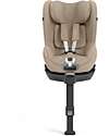 Cybex Sirona T i-Size Plus Car Seat - Cozy Beige - Solar Canopy with Mesh Inserts - 360° Rotation Car Seats Group 0+/1