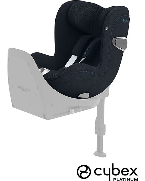 Cybex Sirona T i-Size Plus Car Seat - Nautical Blue - Solar Canopy with Mesh Inserts - 360° Rotation Car Seats Group 0+/1