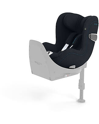 Cybex Sirona T I-Size Plus Car Seat - Nautical Blue - Sun Canopy With Mesh Inserts - From Birth to 105cm Car Seats Group 0+/1