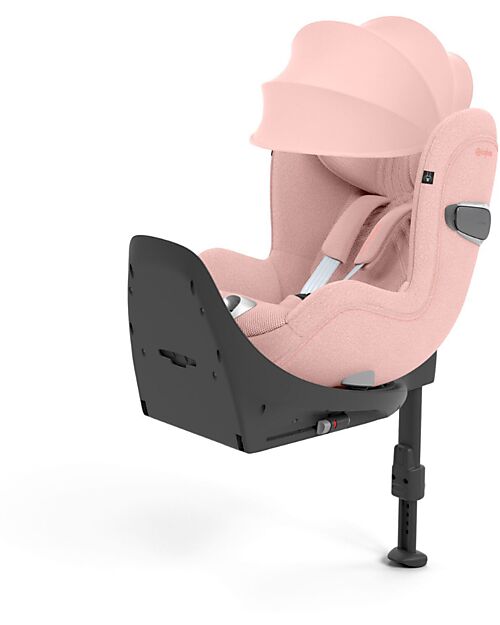 Cybex Sirona T i-Size Plus Car Seat - Peach Pink - Solar Canopy with Mesh Inserts - 360° Rotation Car Seats Group 0+/1