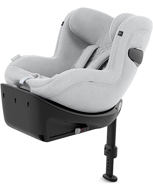 Cybex Sirona Ti Plus Car Seat - Platinum White - From 0 to 4 Years Car Seats Group 0+/1