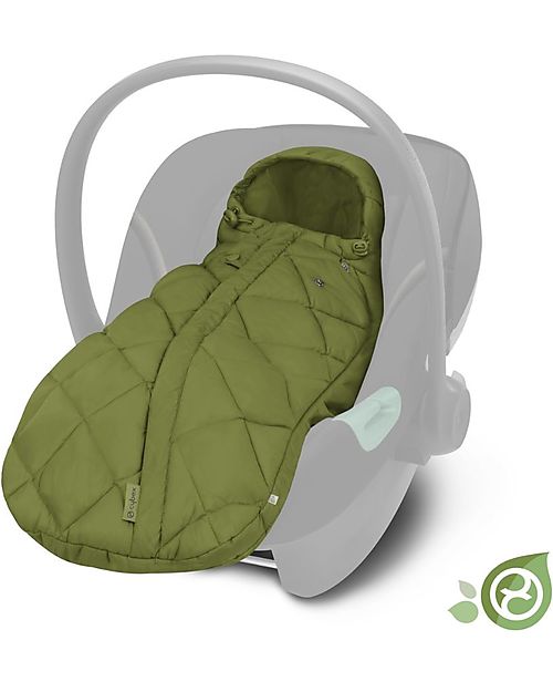 Cybex Snogga Mini 2 Footmuff - Nature Green/Green - for Car Seat Footmuffs