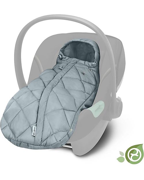 Cybex Snogga Mini 2 Footmuff - Sky Blue/Mid Blue - for Car Seat Footmuffs