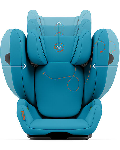 Cybex Solution G i-Fix Car Seat - Beach Blue/Turquoise - Group 2/3 Car Seats Group 2/3
