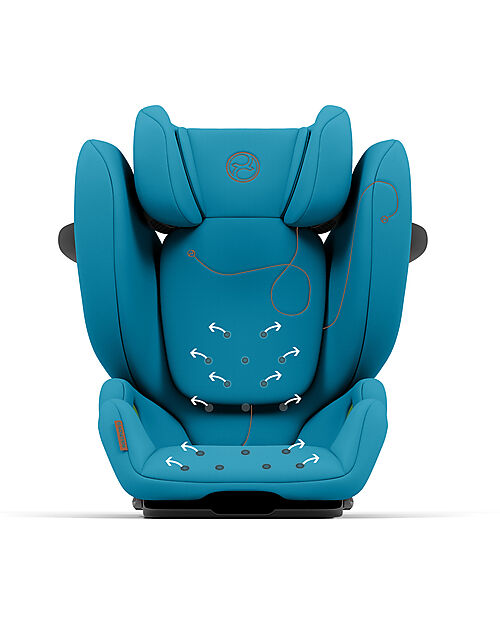 Cybex Solution G i-Fix Car Seat - Beach Blue/Turquoise - Group 2/3 Car Seats Group 2/3