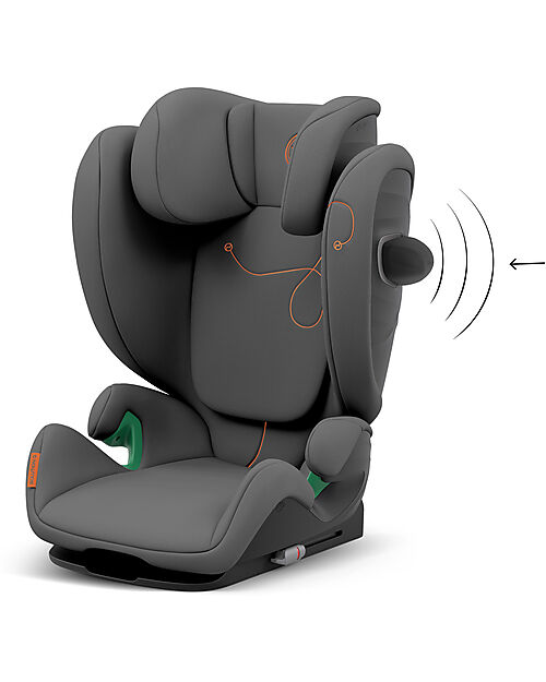 Cybex Solution G i-Fix Car Seat - Lava Grey - Group 2/3 Car Seats Group 2/3