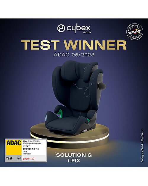 Cybex Solution G i-Fix Car Seat - Lava Grey - Group 2/3 unisex