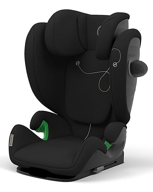 Cybex Solution G i-Fix Car Seat - Moon Black/Black - Group 2/3 Car Seats Group 2/3