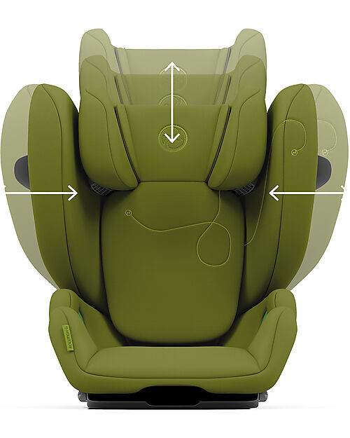 Cybex Solution G i-Fix Car Seat - Nature Green - Group 2/3 Car Seats Group 2/3