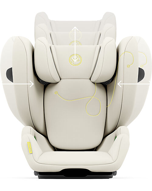 Cybex Solution G i-Fix Car Seat - Seashell Beige - Group 2/3 Car Seats Group 2/3