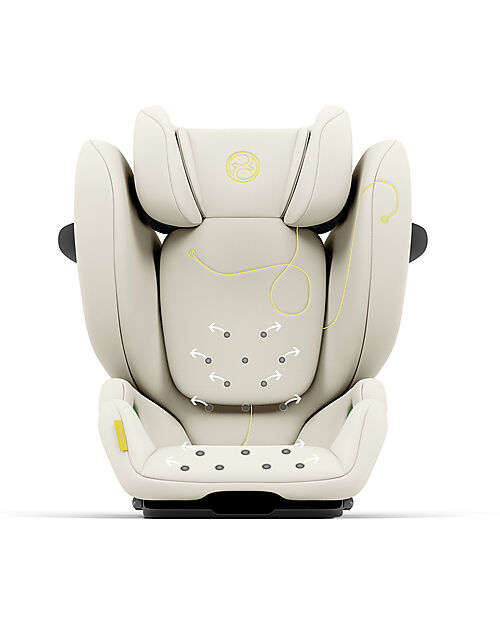 Cybex Solution G i-Fix Car Seat - Seashell Beige - Group 2/3 Car Seats Group 2/3