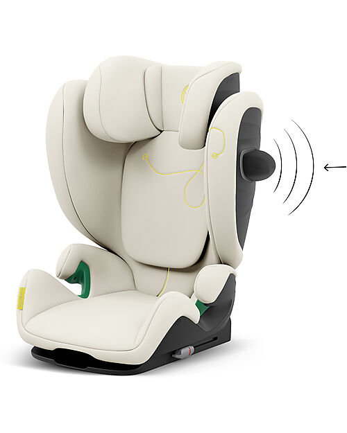 Cybex Solution G i-Fix Car Seat - Seashell Beige - Group 2/3 Car Seats Group 2/3