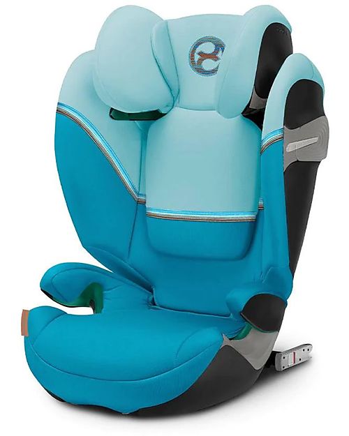 Cybex Solution S2 i-Fix Car Seat - Beach Blue/Turquoise - Group 2/3 Car Seats Group 2/3
