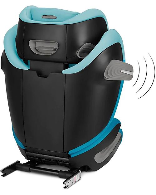 Cybex Solution S2 i-Fix Car Seat - Beach Blue/Turquoise - Group 2/3 Car Seats Group 2/3
