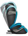 Cybex Solution S2 i-Fix Car Seat - Beach Blue/Turquoise - Group 2/3 Car Seats Group 2/3