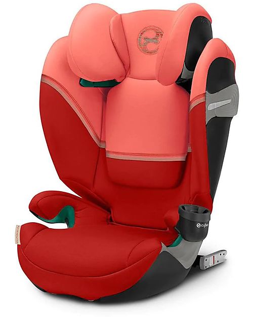 Cybex Solution S2 i-Fix Car Seat - Hibiscus Red/Red - Group 2/3 Car Seats Group 2/3